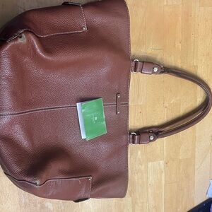 Kate Spade Brown Leather Tote Bag
